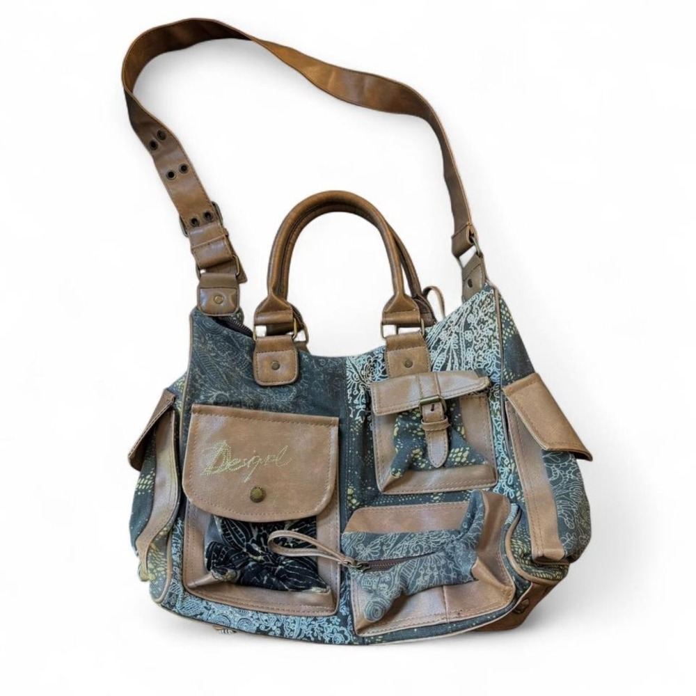 Deisgual Y2K Patchwork Bag Boho Gypsy Retro Eclectic Boho Festival Energy